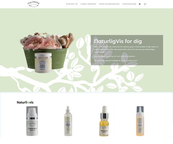 My Creme by Nature webshop Naturligvis produkter